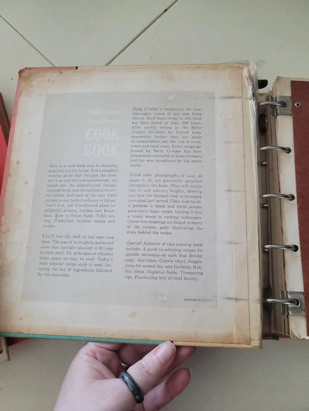 Vintage Betty Crocker Cookbook Collection - Rare 1961 New Picture & 1969 Red Pie